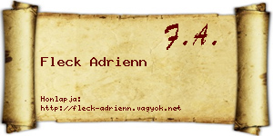 Fleck Adrienn névjegykártya